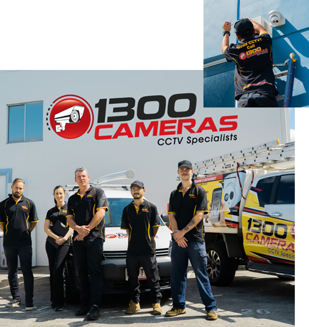 1300 cameras CCTV specialists team with their service van