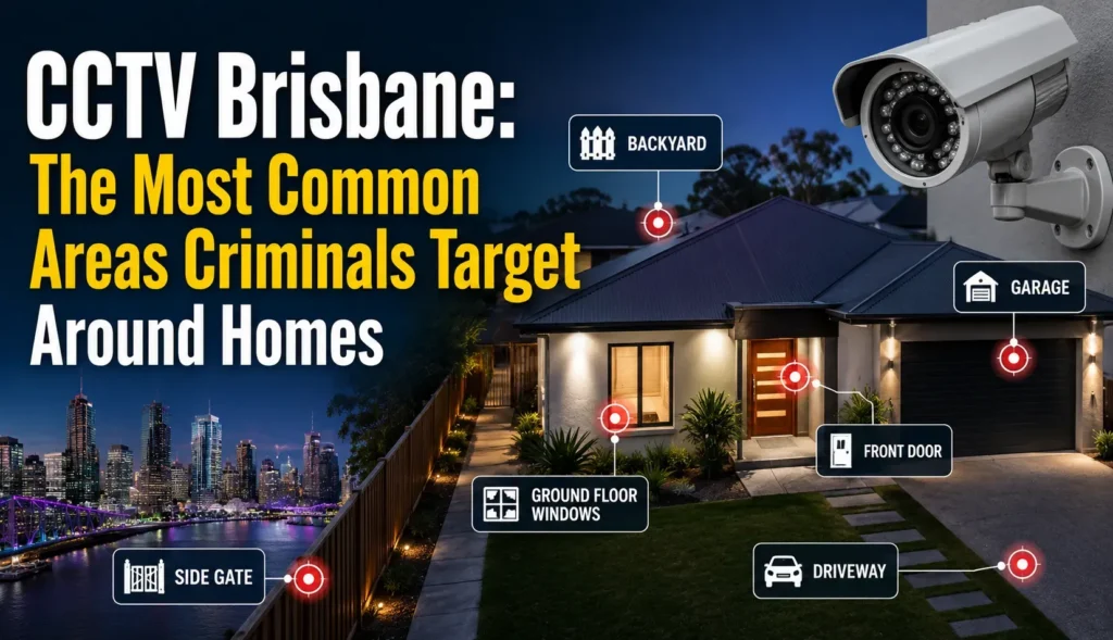 CCTV Brisbane: The Most Common Areas Criminals Target Around Homes